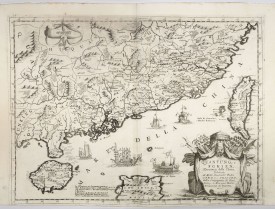 CORONELLI, V.M. -  Quantung, e Fokien, Provincie della China..