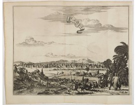 VAN DER AA, P. / OLEARIUS, A. -  La grande & belle ville de Kaschan, en Perse. (Kashan in Iran) VAN DER AA, P. / OLEARIUS, A. -  La grande & belle ville de Kaschan, en Perse. (Kashan in Iran)