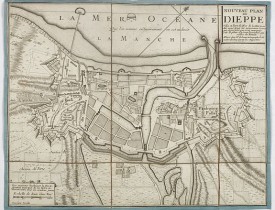 DE BEAURAIN, J -  Nouveau plan de Dieppe, ville et port de mer de la Normandie.