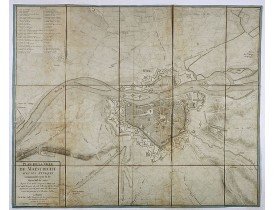 JAILLOT, J. -  Plan de la ville de Maestricht avec ses attaques commandées par M. le maréchal de Saxe, depuis le 15 avril jusqu’au 3 may 1748 . . .