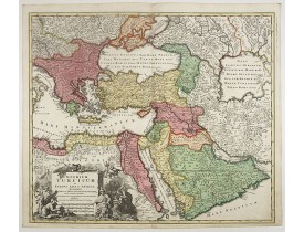 HOMANN, J.B. -  Imperium Turcicum in Europa, Asia et Africa. HOMANN, J.B. -  Imperium Turcicum in Europa, Asia et Africa.