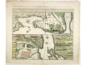 HOMANN HEIRS. -  Vorstellung einiger Gegende und Plaetze in Nord America. HOMANN HEIRS. -  Vorstellung einiger Gegende und Plaetze in Nord America.