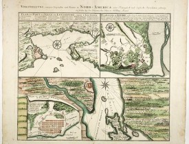 HOMANN HEIRS. -  Vorstellung einiger Gegende und Plaetze in Nord America.