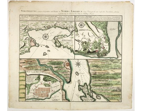 HOMANN HEIRS. - Vorstellung einiger Gegende und Plaetze in Nord America. HOMANN HEIRS. - Vorstellung einiger Gegende und Plaetze in Nord America.