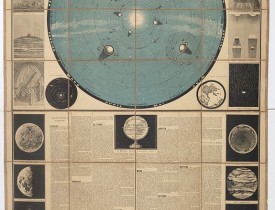 LAPORTE, E. -  Carte Astronomique de L'Univers.