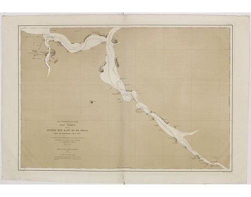 DEPOT DES CARTES ET PLANS DE LA MARINE - Plan croquis de la rivière de Han-Kang ou de Séoul depuis son embouchure jusqu'à Séoul . . . DEPOT DES CARTES ET PLANS DE LA MARINE - Plan croquis de la rivière de Han-Kang ou de Séoul depuis son embouchure jusqu'à Séoul . . .