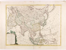 SOCIETE CHALCOGRAFIQUE -  L'Asie divisée dan ses principaux états, empires, et royaumes dréssée et augmentée des plus exactes nouvelles découvertes qui ont fait en plusieurs fois les plus celebres capitaines.