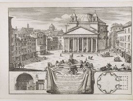DE ROSSI, G. -  Piazza e tempio di Santa Maria della Rotonda gia l'Antico Pantheon.