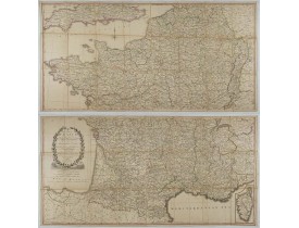 FADEN, William. -   A correct map of France, according to the new divisions into Metropolitan Circles, Departments and Districts; as decreed by the National Assembly, January 15th, 1790. ..