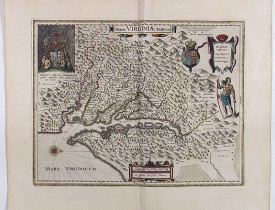 BLAEU, W. -  Nova Virginiae Tabula.