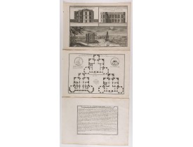 DE FER, N. -  Veue septentrionale de l'Observatoire, de Paris   [together with] Fasade merdionale de l'Observatoire, de Paris.