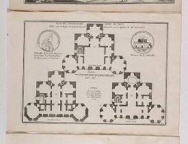 DE FER, N. -  Veue septentrionale de l'Observatoire, de Paris   [together with] Fasade merdionale de l'Observatoire, de Paris.