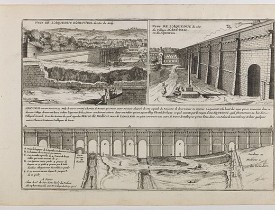 DE FER, N. -  Veüe de l'Aqueduc d'Arcüeil du côté du Midy / Veüe de l'Aqueduc, du côté du village d'Arcueil, ou du Septentrion . . .