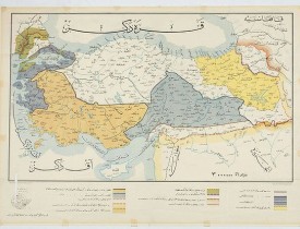 ELBEMÜHL GRAPHISCHE INDUSTRIE -  [Map of Turkey in Ottoman script]