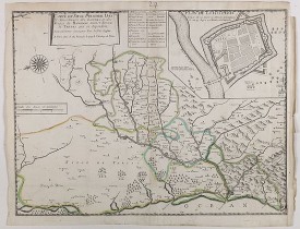 DELAPOINTE, F. -  Carte du siège présidial Dax et seneschaucee des Lannes et des sieges de Bayonne sainct sever et Tartas qui en dependent Nouvellement dessignee Par le Sr de Classun.