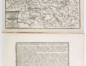 DE FER, N. -  Les Gouvernements generaux de l'Isle de France et de Champagne, ou se trouvent les generalitez de Paris et Chaalons.