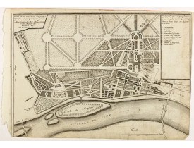 DE FER, N. -  Plan de la belle et magnifique Maison de Monsieur A St Cloud . . .