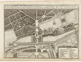 DE FER, N. -  Plan general de Chantilly . . .
