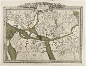 CHALMANDRIER, Nicolas. -  Nouveau Plan de L'Orient, du Port-Louis et de Leurs Rades Avec tous les Bancs de Sables Vases Rochers & Ecueils qui se decouvrent lorsque la Mer est basse .