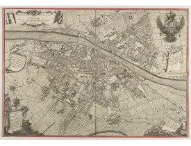 RUGGIERI, F. / BOUCHARD, G. -  Pianta Della Citta di Firenze nelle seu vere misure colla descrizione dei luoghi piu notabili di ciascun Quartiere.