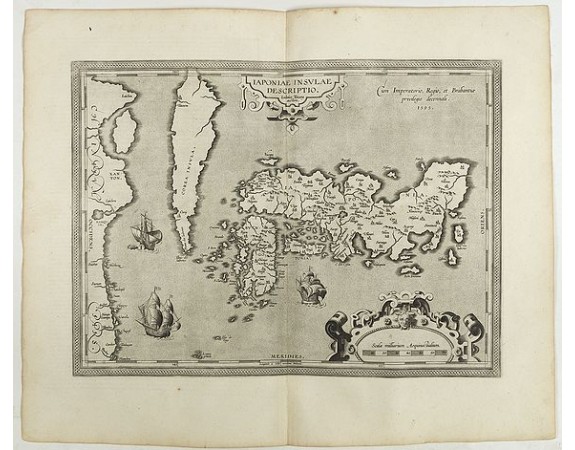 ORTELIUS, A. - IAPONIAE INSULAE DESCRIPTIO.Ludoico Teisera auctore. ORTELIUS, A. - IAPONIAE INSULAE DESCRIPTIO.Ludoico Teisera auctore.