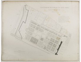 BERTY, A. -  Topographie historique du vieux Paris / Plan de restitution Feuille V bis.