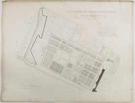 BERTY, A. -  Topographie historique du vieux Paris / Plan de restitution Feuille V bis.