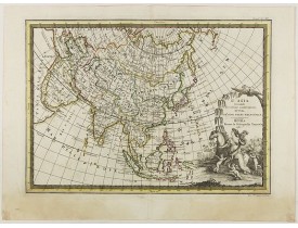 CASSINI, G.M. -  L'Asia secondo Le ultime osserviazioni divisa né suoi stati principali. CASSINI, G.M. -  L'Asia secondo Le ultime osserviazioni divisa né suoi stati principali.