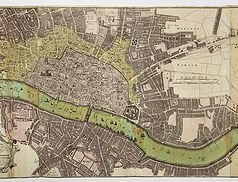 HOMANN, J.B. -  Urbium Londini et West-Monasterii nec non Surburbii Southwark Accurata Ichnographia ... Neuester Grundris der Staedte London und West-Munster, Samt der Vorstadt Southwark ...