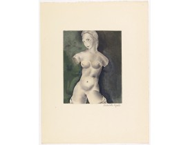 LYDIS, Mariette -   Dessins de Mariette Lydis pour illustrer les Fleurs du Mal. (PL IV. La Beauté)