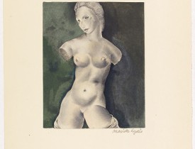 LYDIS, Mariette -   Dessins de Mariette Lydis pour illustrer les Fleurs du Mal. (PL IV. La Beauté)