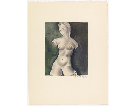 LYDIS, Mariette -   Dessins de Mariette Lydis pour illustrer les Fleurs du Mal. (PL IV. La Beauté)