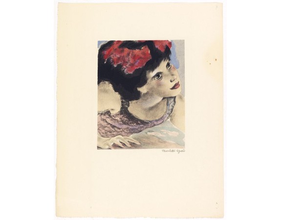LYDIS, Mariette -  Dessins de Mariette Lydis pour illustrer les Fleurs du Mal. (PL X. Le Vampire)