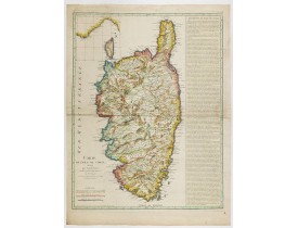 St ANGELO / LATTRE / VEZOU. -  Carte de l'Isle de Corse divisée par Jurisdictions. St ANGELO / LATTRE / VEZOU. -  Carte de l'Isle de Corse divisée par Jurisdictions.