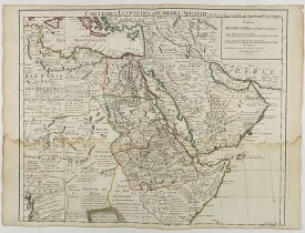 DE L'ISLE,G. -  Carte de L'Egypte de la Nubie de L'Abissinie..