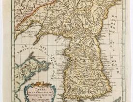 BELLIN, J.N. -  Carte de la province de Quan-tong, ou Lyau-tong et du Royaume de Kau-li. . .