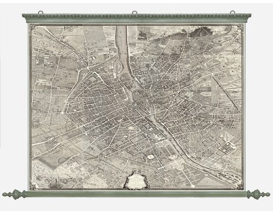 BRETEZ, Louis / TURGOT. - Plan de Paris commencé l'année 1734, Dessiné et gravé sous les ordres de Messire Michel Etienne Turgot, prévost des marchands. BRETEZ, Louis / TURGOT. - Plan de Paris commencé l'année 1734, Dessiné et gravé sous les ordres de Messire Michel Etienne Turgot, prévost des marchands.