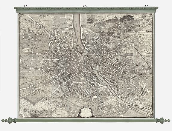 BRETEZ, Louis / TURGOT. - Plan de Paris commencé l'année 1734