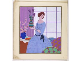 PICHON, R. (Workshop). -  (Art déco gouache)