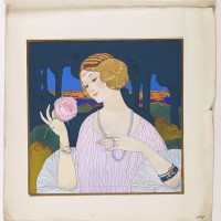 PICHON, R. (Workshop). -  (Art déco gouache)