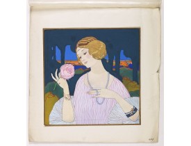 PICHON, R. (Workshop). -  (Art déco gouache)