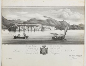 BOSIO, J.B -  Vue de Monaco du côté du midi . . .