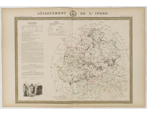 DONNET and MONIN. - Département de l'Indre. DONNET and MONIN. - Département de l'Indre.