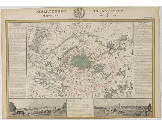 DONNET and MONIN. - Département de La Seine, Environs de Paris. DONNET and MONIN. - Département de La Seine, Environs de Paris.