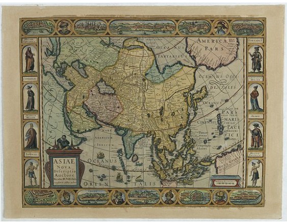 VISSCHER, N.J. - Asiae Nova Descriptio. VISSCHER, N.J. - Asiae Nova Descriptio.