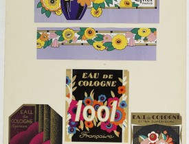 PICHON, Robert (Workshop). -  "Art déco" labels for Institute de Beauté, 26 Place Vendome, Paris.