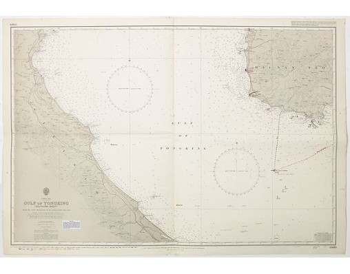 HYDROGRAPHIC OFFICE OF THE ADMIRALTY. - China sea Gulf of Tongking (Southern sheet). HYDROGRAPHIC OFFICE OF THE ADMIRALTY. - China sea Gulf of Tongking (Southern sheet).