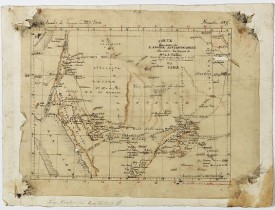 MALTE-BRUN, V.A. -  Carte d'unne partie de l'Arabie Septentrionale Pour suivre les Voyages de Mr. G.A. Vallin. . .