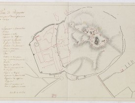 ANONYME -  Plan de Thiagar, prise par l'arméé française en 1759.
