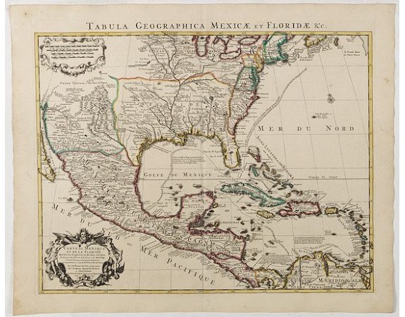 COVENS, J. / MORTIER, C. - Carte du Mexique et de la Floride, des terres angloises et des isles Antilles, du cours et des environs de la rivière Mississipi. . . COVENS, J. / MORTIER, C. - Carte du Mexique et de la Floride, des terres angloises et des isles Antilles, du cours et des environs de la rivière Mississipi. . .